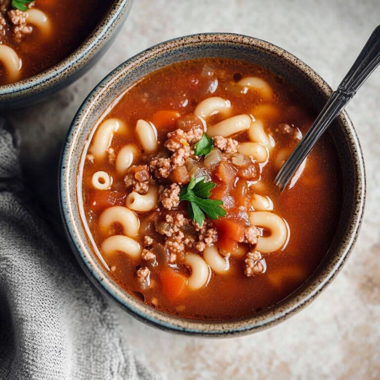 Hamburger Soup With Macaroni Recipe