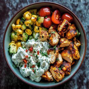 Greek Chicken Tzatziki Bowls Recipe