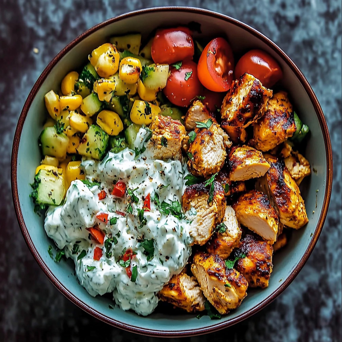 Greek Chicken Tzatziki Bowls Recipe