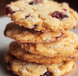 Cranberry Orange Shortbread Cookies Recipe