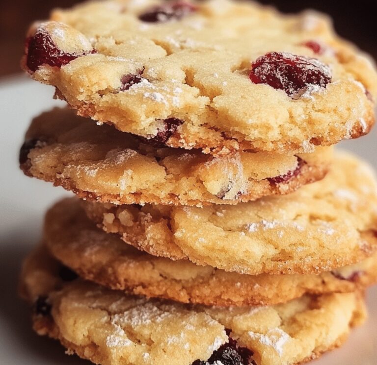 Cranberry Orange Shortbread Cookies Recipe