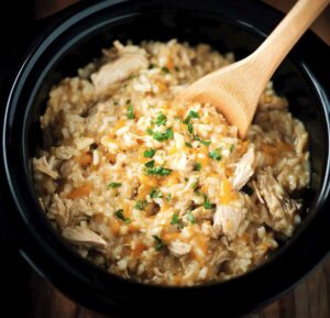 Hearty Crock Pot Chicken And Rice Recipe