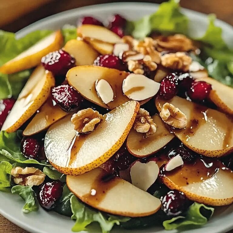Balsamic Pear And Cranberry Salad Recipe