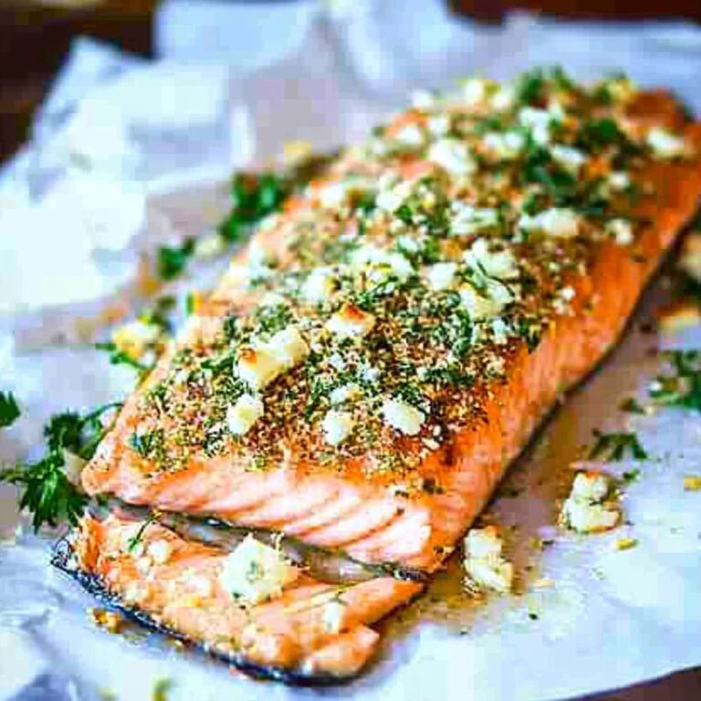 Feta And Herb Crusted Salmon Recipe