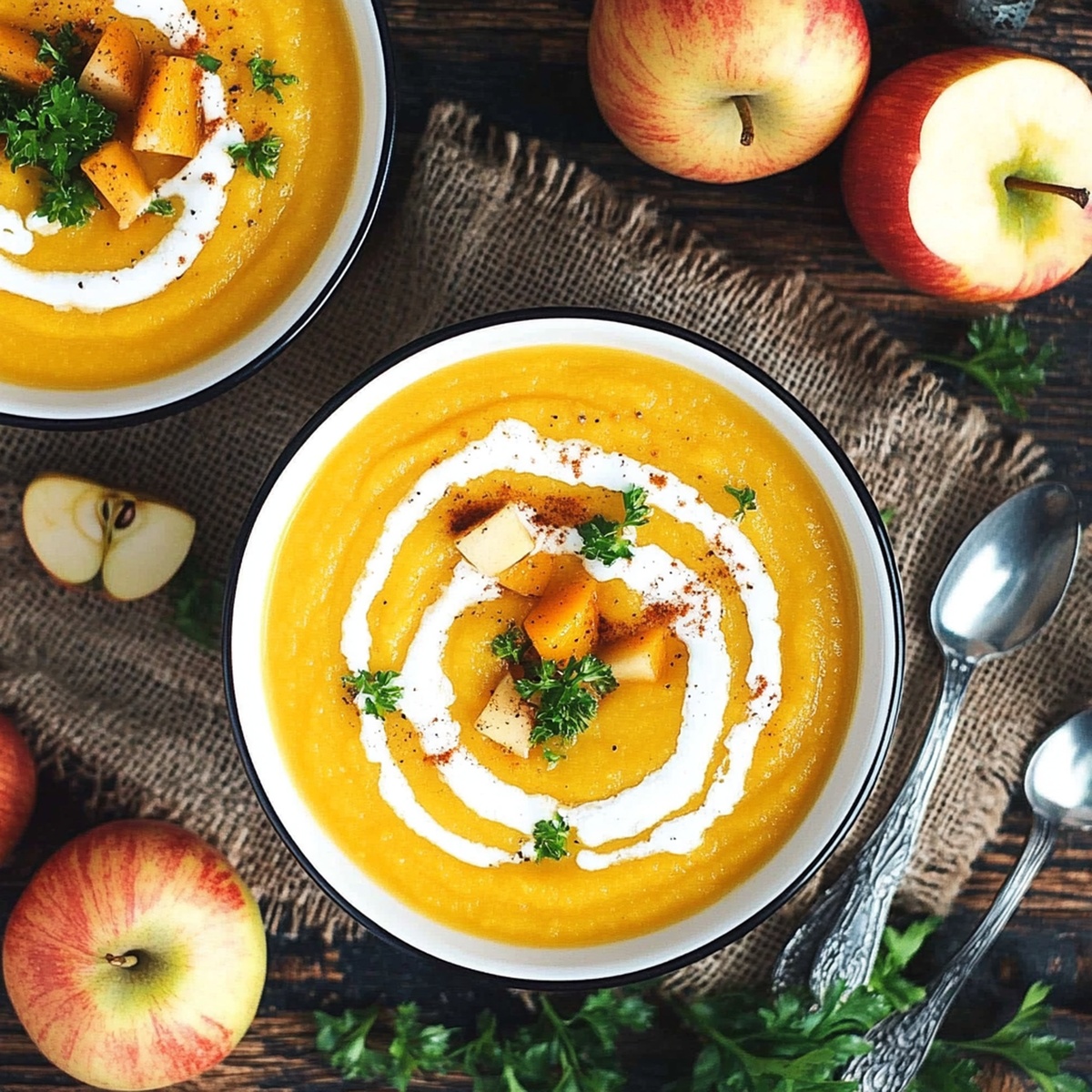 Apple Butternut Squash Soup Recipe