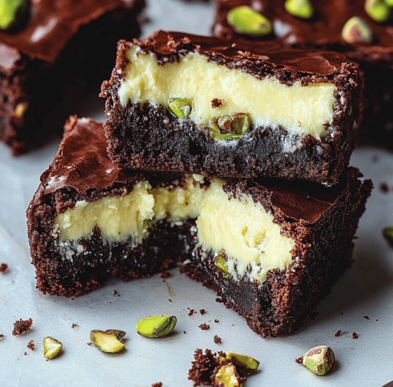 Pistachio Cheesecake Brownies Recipe