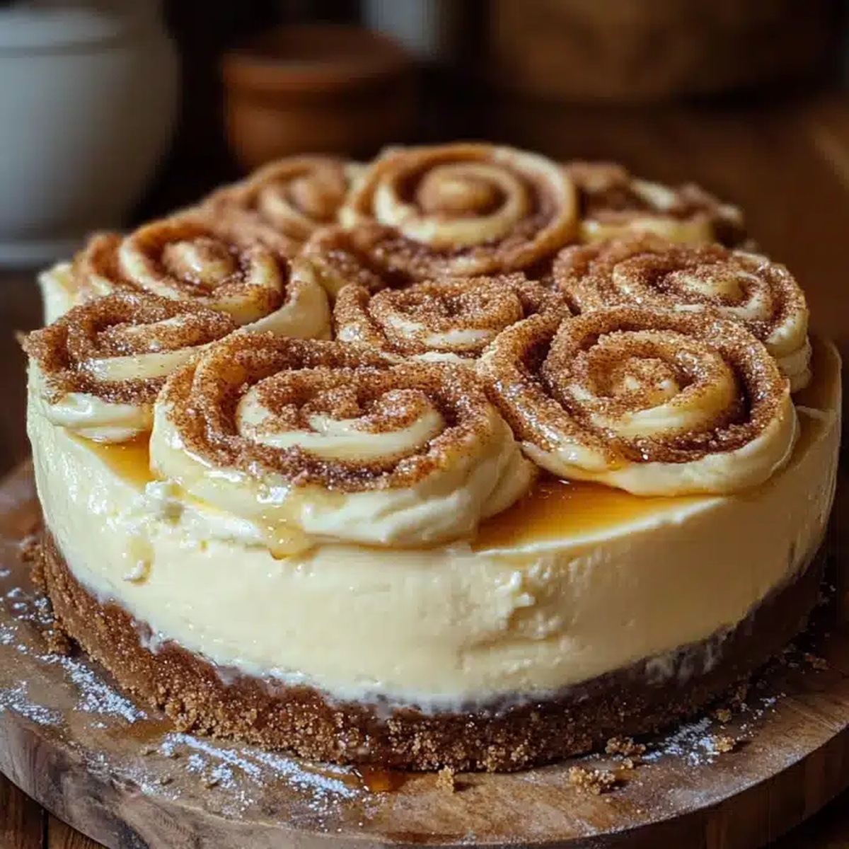 Heavenly Cinnamon Roll Honeybun Cheesecake Recipe