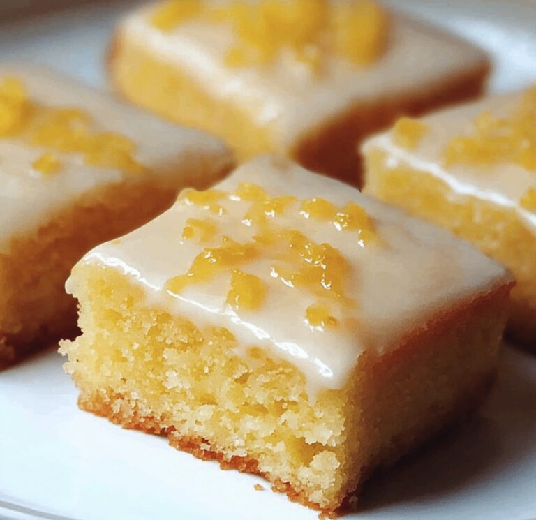 Easy Lemon Drizzle Traybake Cake Recipe