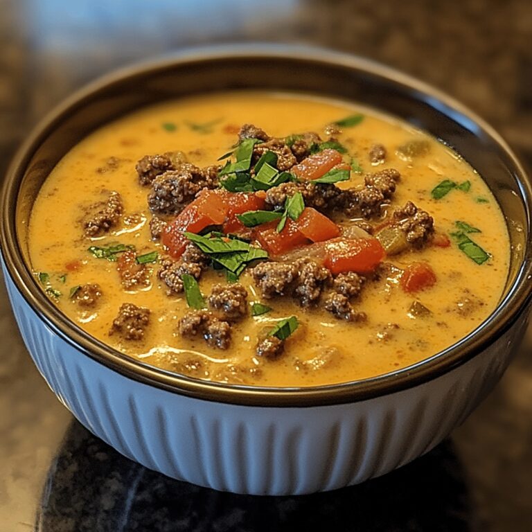 Hearty Cheeseburger Soup Recipe