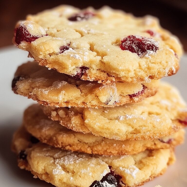 Buttery Cranberry Orange Shortbread Cookies Recipe