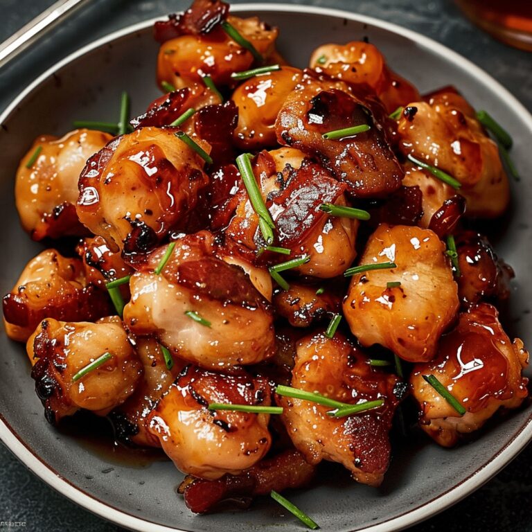 Crispy Maple Glazed Bacon Chicken Bites Recipe