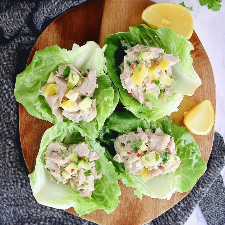 Crispy Tuna Lettuce Wraps Recipe