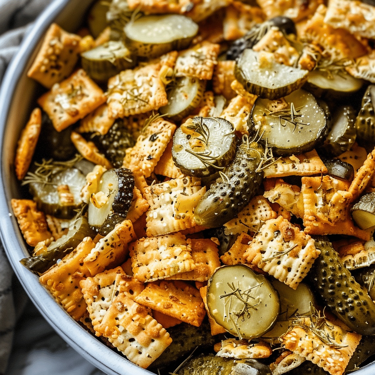 Crunchy Dill Pickle Chex Mix Recipe