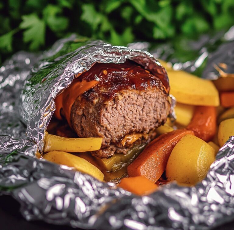 Hearty Burger Dinner Foil Packets Recipe