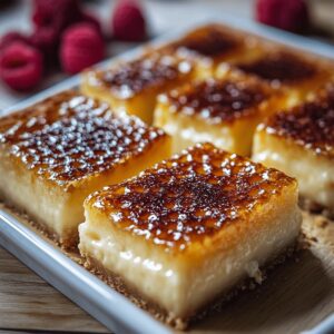 Silky Creme Brulee Cheesecake Bars Recipe