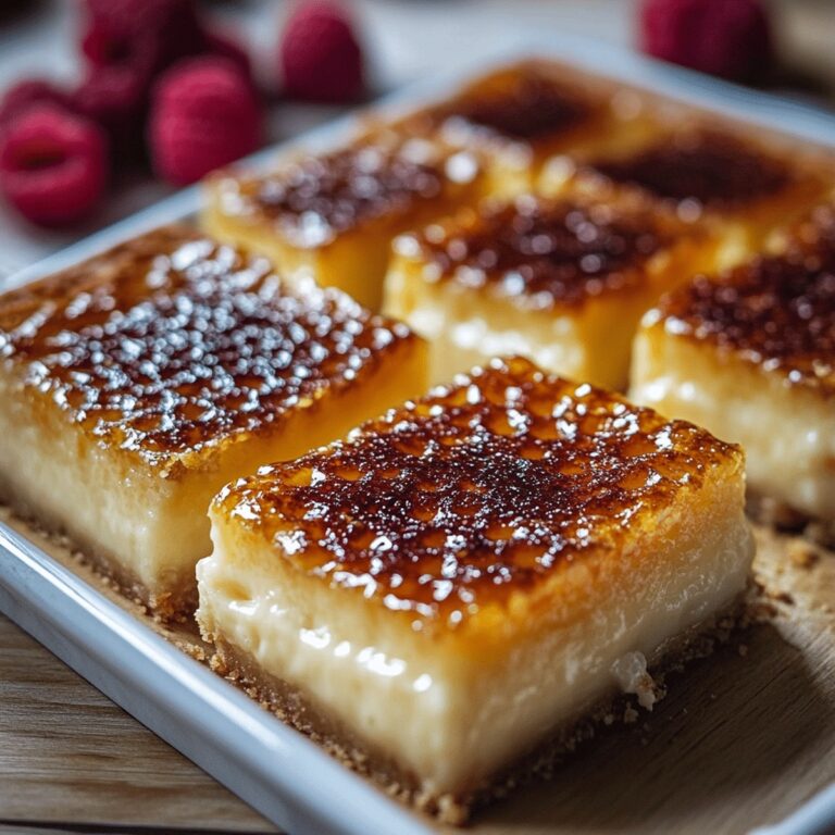 Silky Creme Brulee Cheesecake Bars Recipe