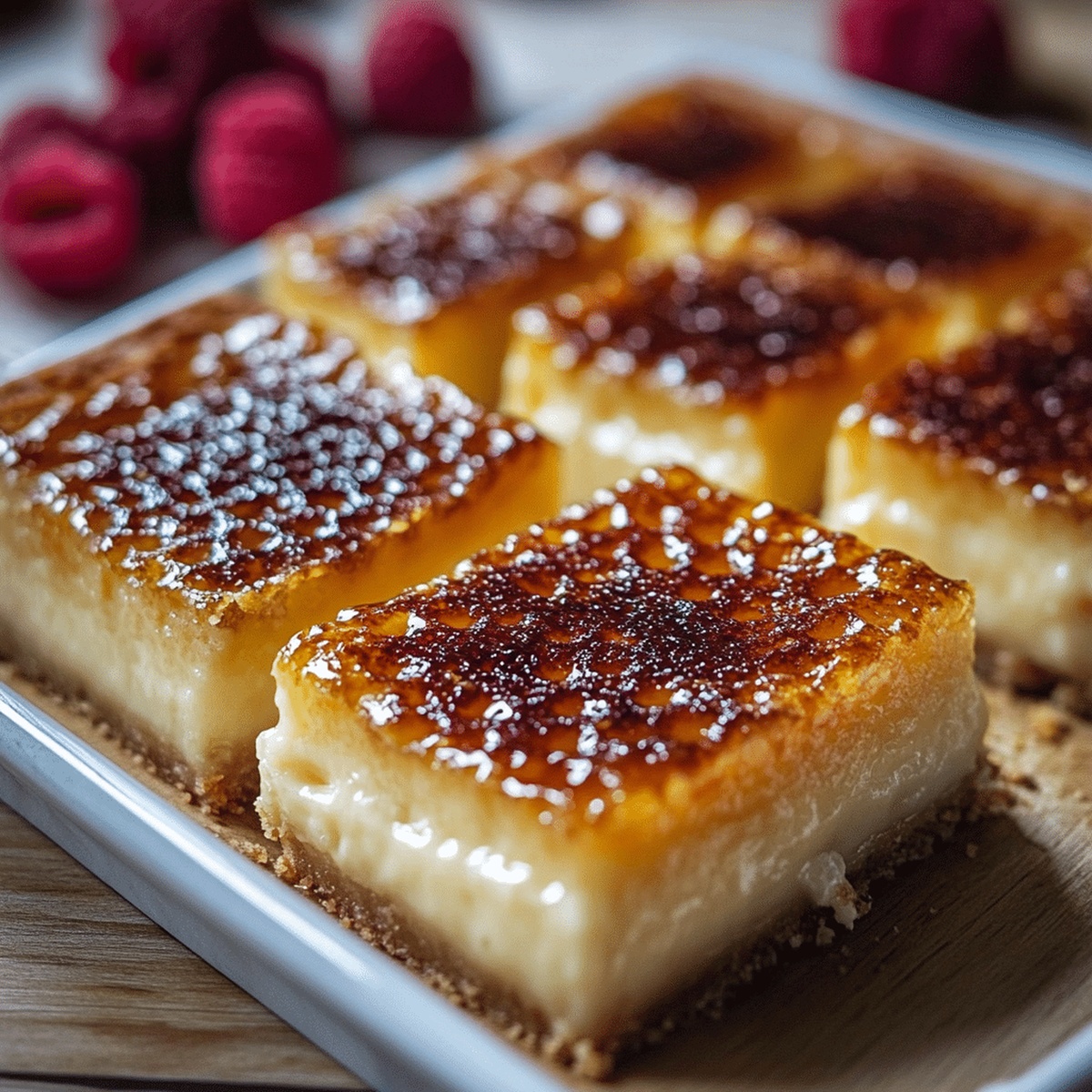 Silky Creme Brulee Cheesecake Bars Recipe