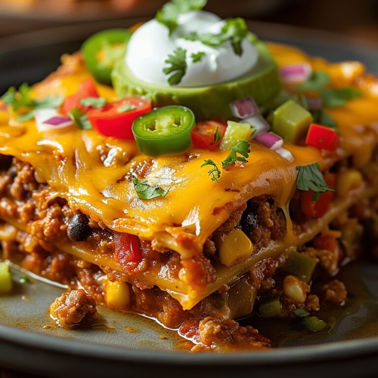 Cheesy Mexican Lasagna Recipe