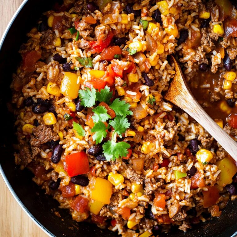 Mexican Beef And Rice Skillet Recipe