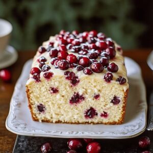 Festive Cranberry Pound Cake Recipe