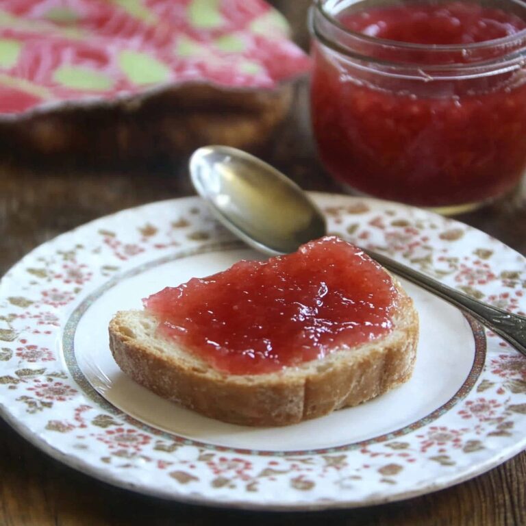 Tangy Rhubarb Jam Recipe
