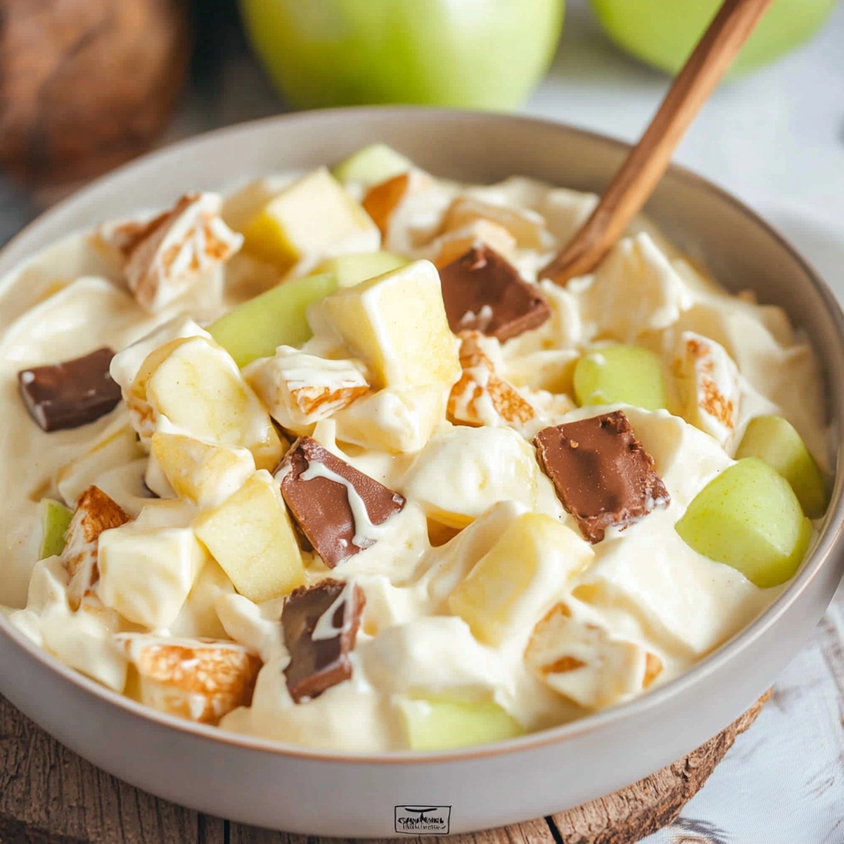 Creamy Snickers Apple Salad Recipe