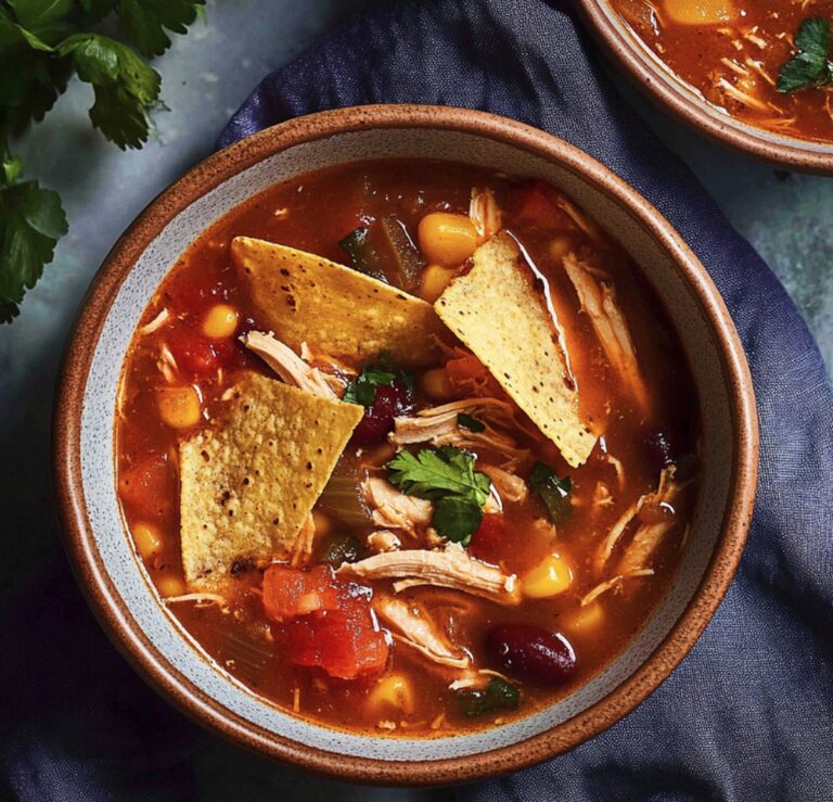 Hearty Slow Cooker Chicken Tortilla Soup Recipe