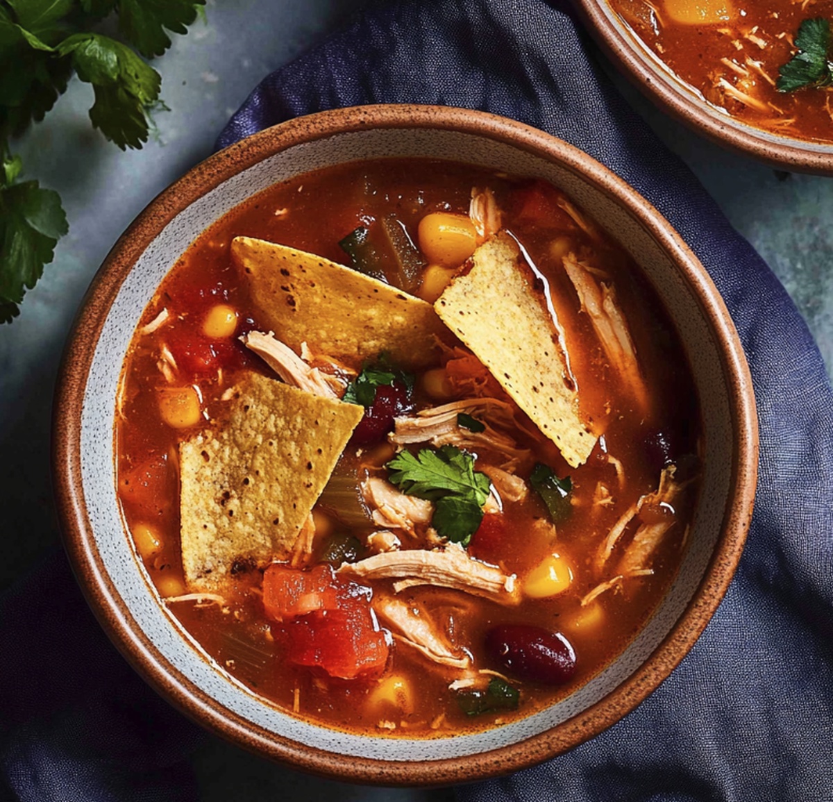 Hearty Slow Cooker Chicken Tortilla Soup Recipe