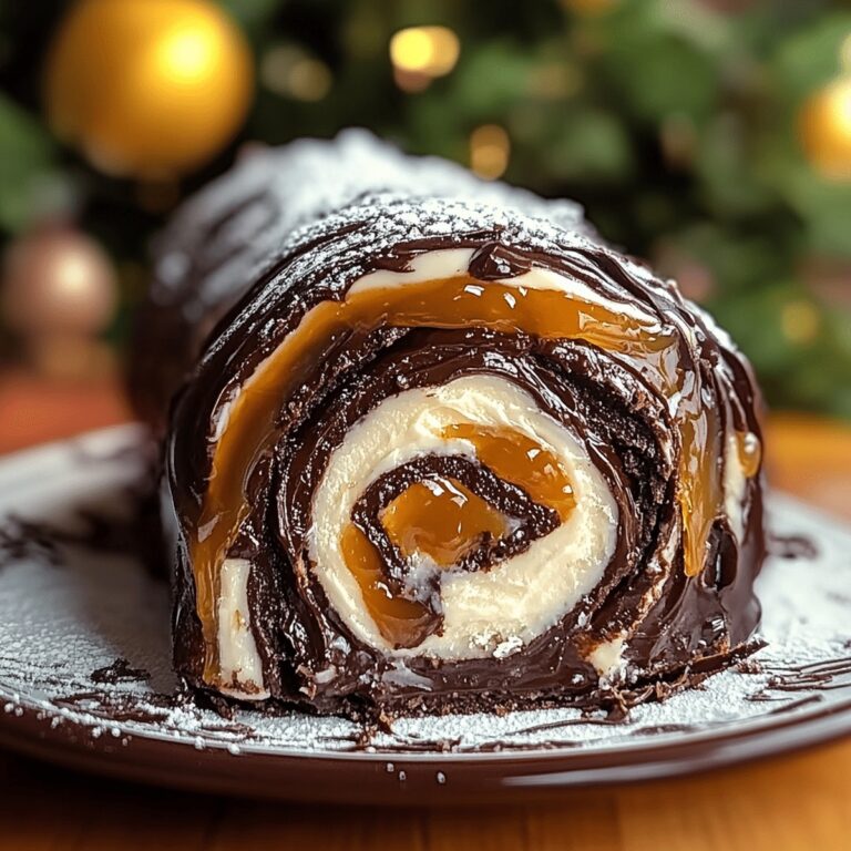 Silky Chocolate Caramel Cream Roll Recipe