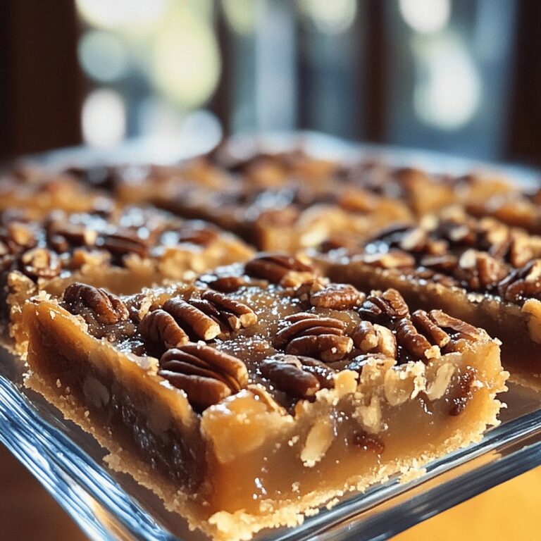 Buttery Pecan Pie Bars Recipe