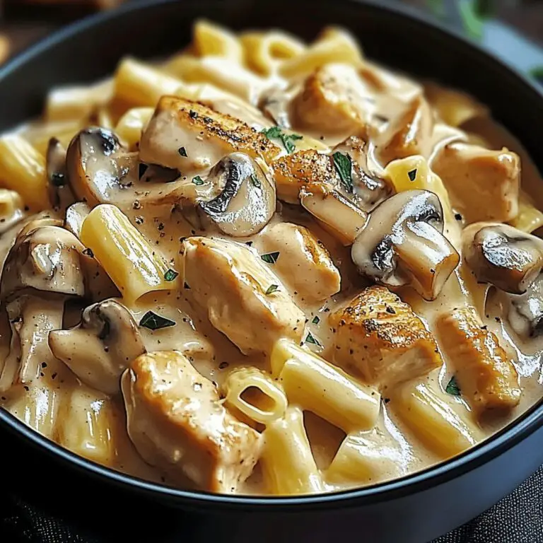 Silky Chicken & Mushroom Pasta Recipe