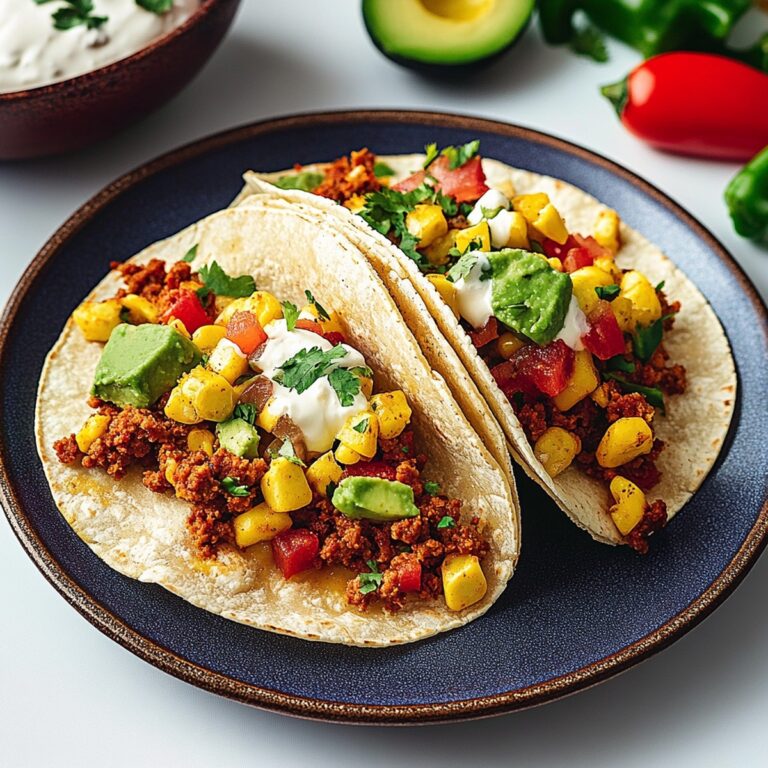 Chorizo Breakfast Tacos Recipe