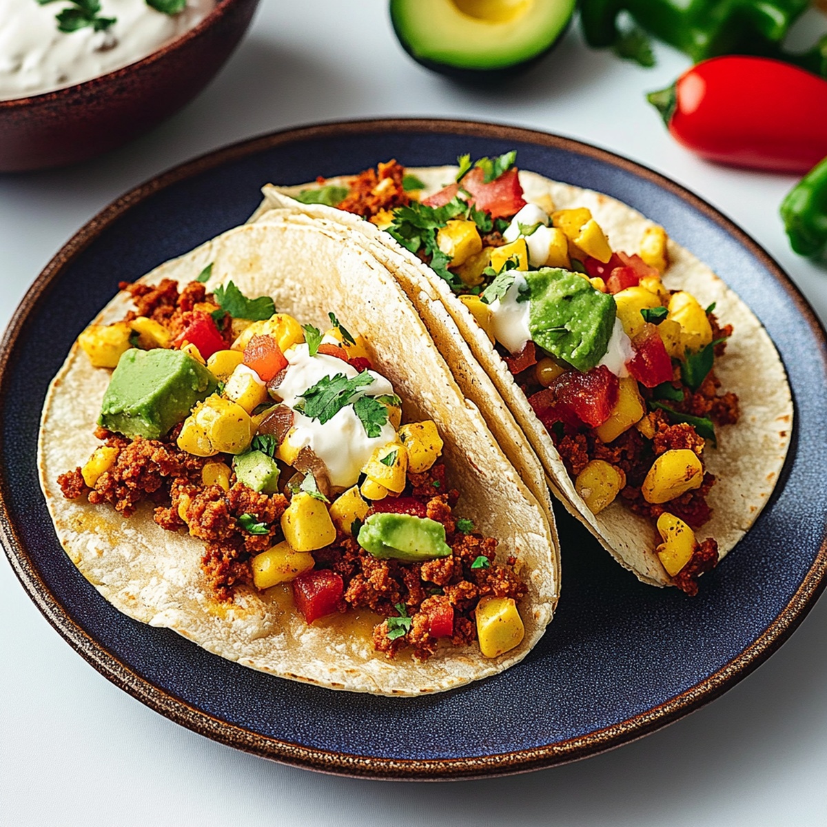 Chorizo Breakfast Tacos Recipe