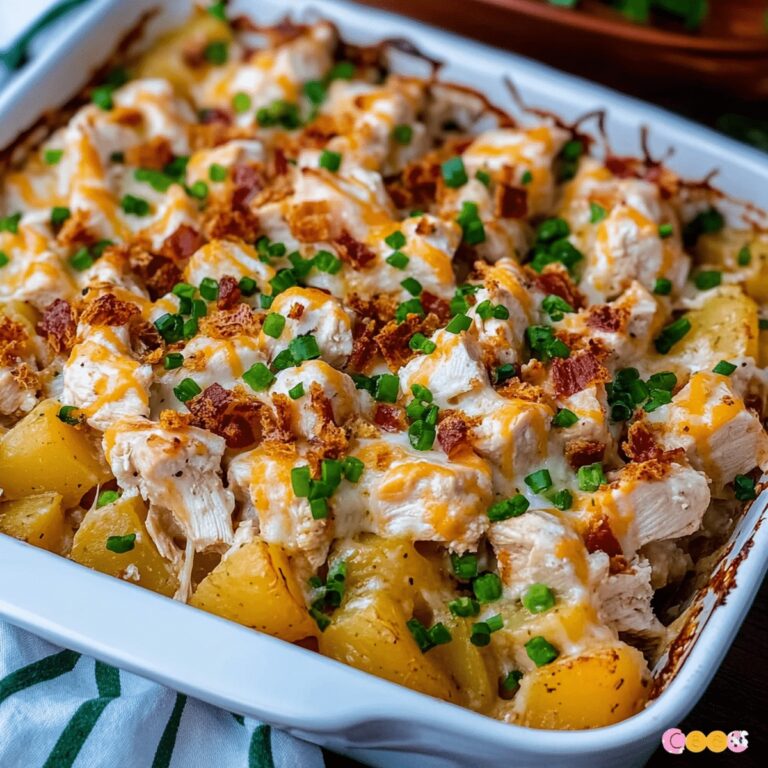 Hearty Loaded Potato Ranch Chicken Casserole Recipe