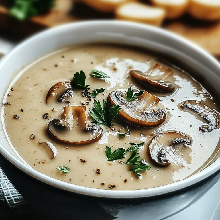 Silky Mushroom Soup Recipe