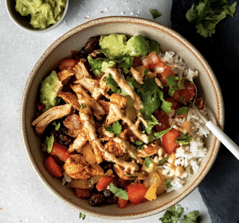 Chicken Fajita Burrito Bowls Recipe
