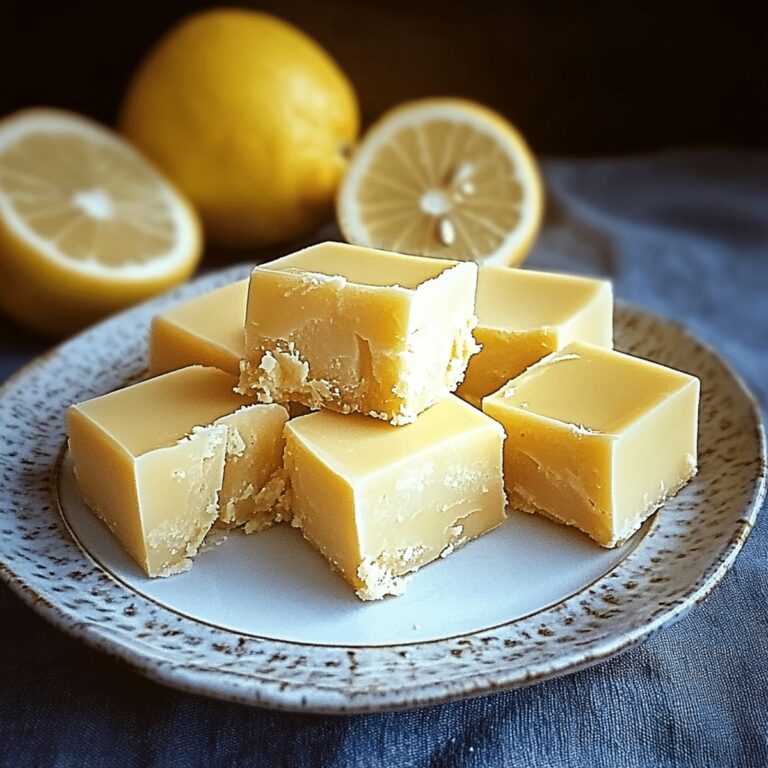 Tangy Lemon Fudge Recipe