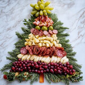 Festive Christmas Tree Charcuterie Board Recipe