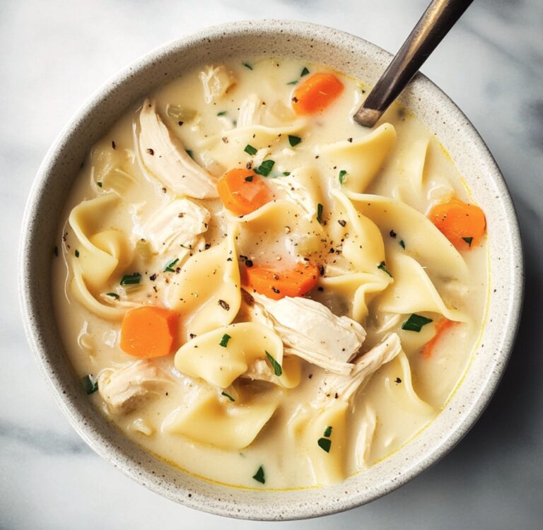 Creamy Chicken Noodle Soup Recipe