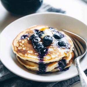Fluffiest Blueberry Pancakes Recipe