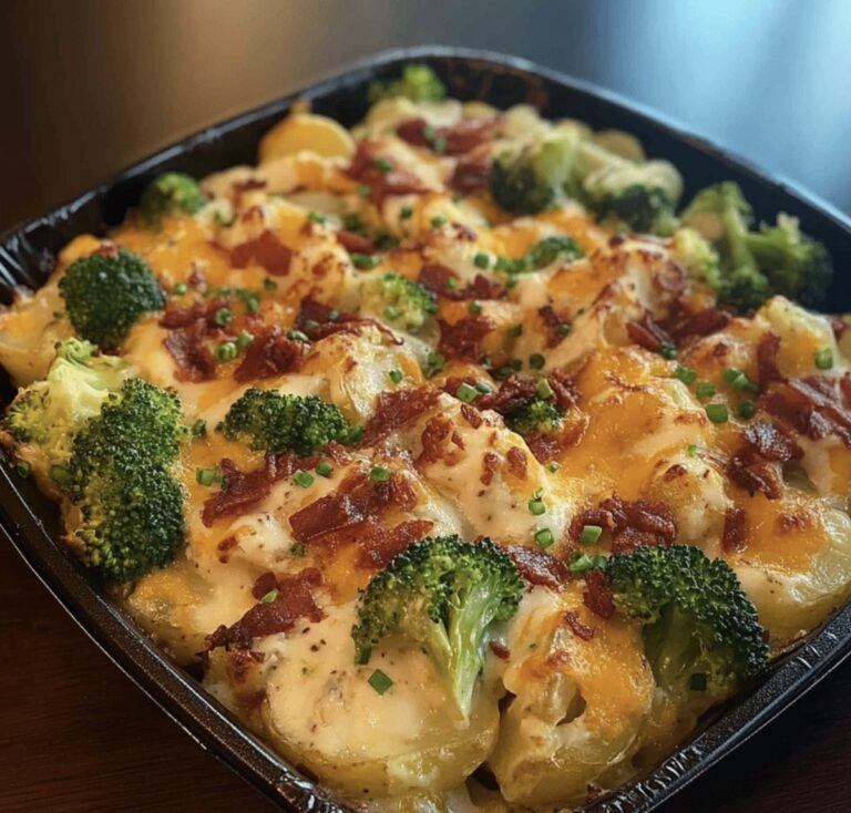 Loaded Broccoli Potato Pan Recipe