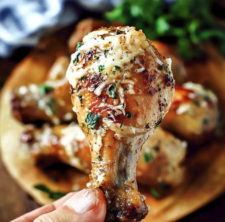 Crispy Garlic Parmesan Chicken Legs Recipe