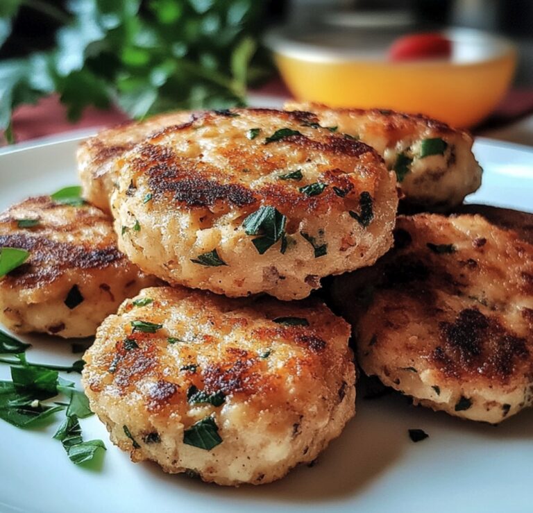 Tender Mediterranean Chicken Patties Recipe