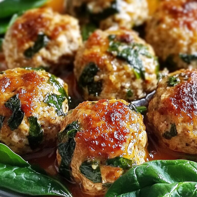 Succulent Chicken Ricotta Meatballs With Spinach Recipe