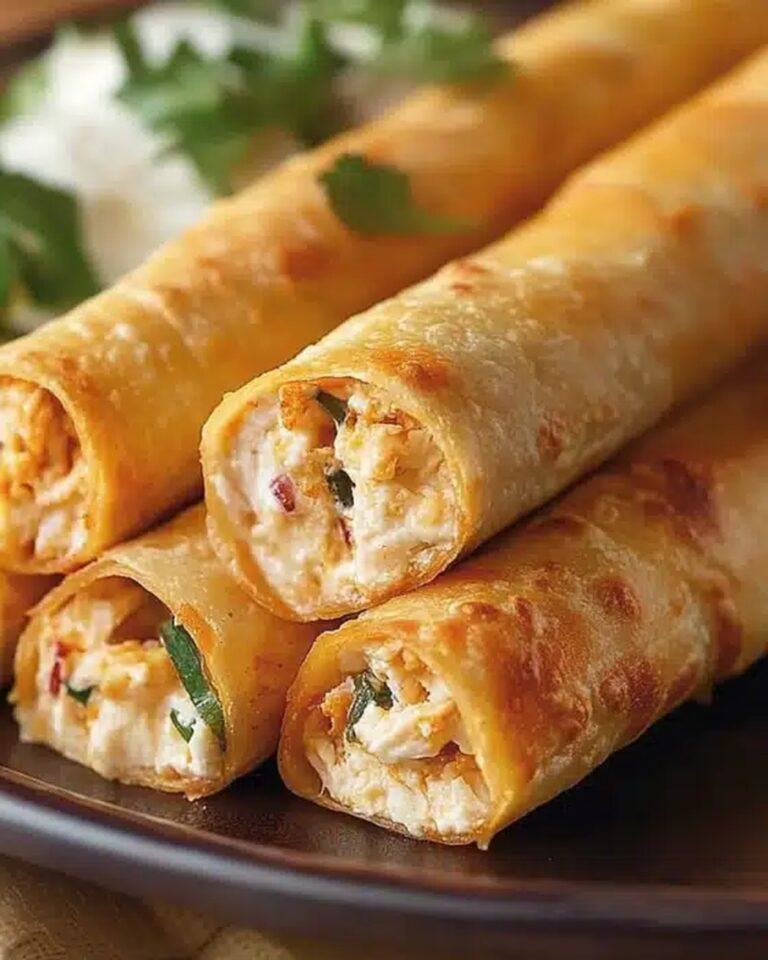 Crispy Cream Cheese And Chicken Taquitos Recipe