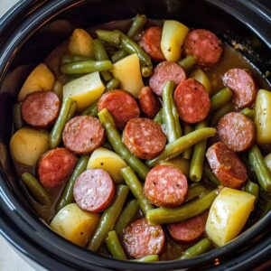Crockpot Kielbasa And Green Beans Recipe