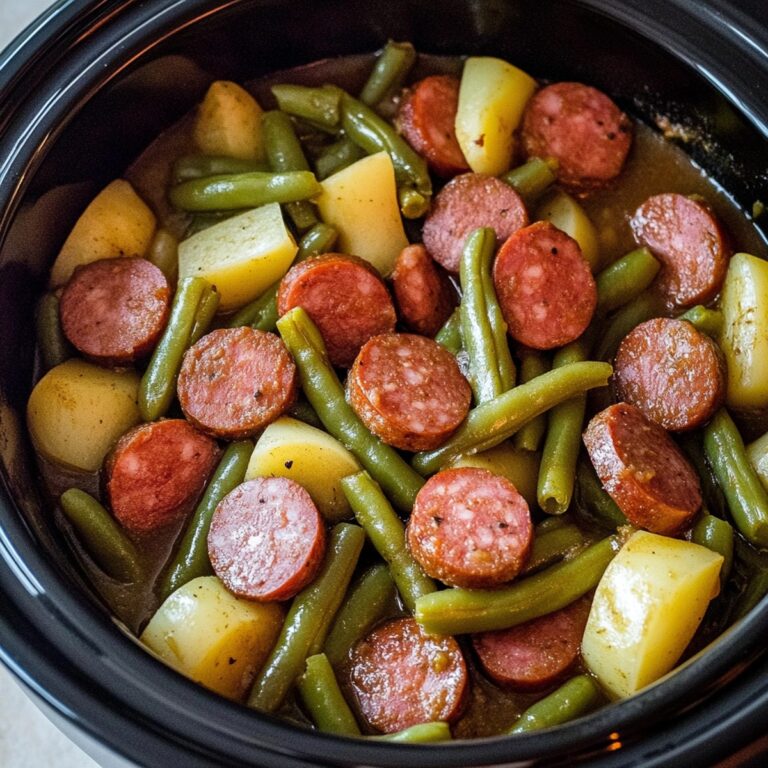 Crockpot Kielbasa And Green Beans Recipe