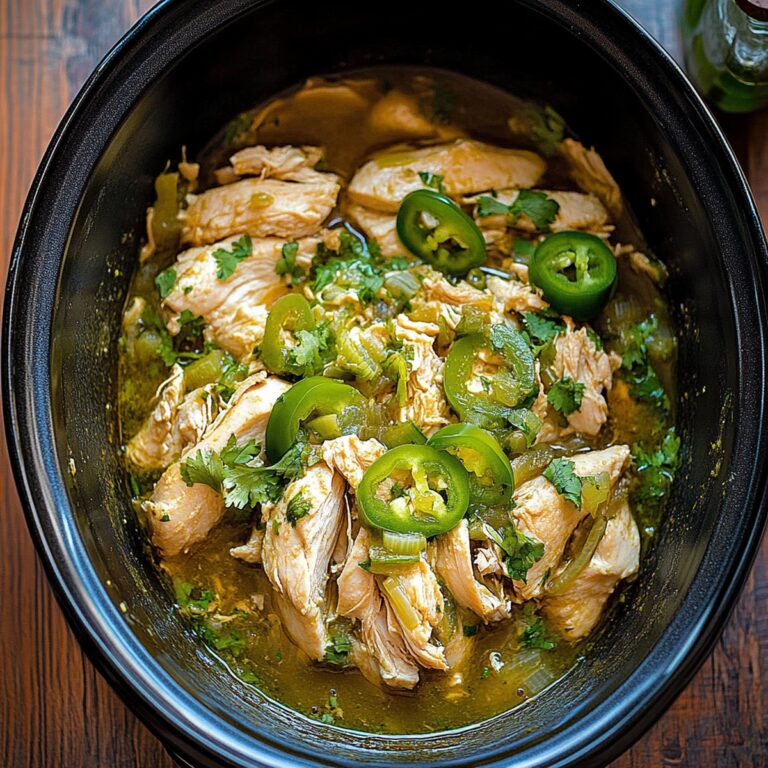Slow Cooker Salsa Verde Chicken Recipe