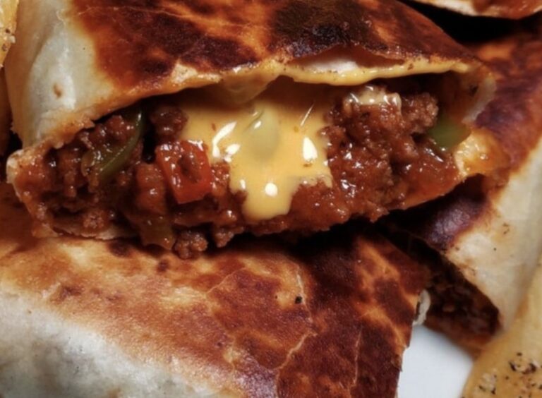 Sloppy Joe Grilled Burritos Recipe