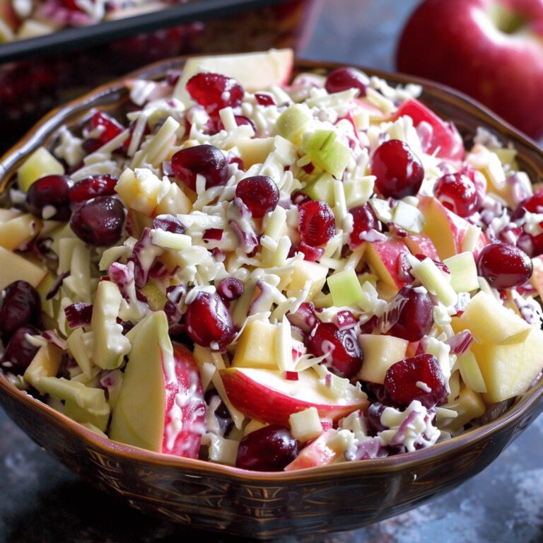 Tangy Cranberry Apple Coleslaw Recipe